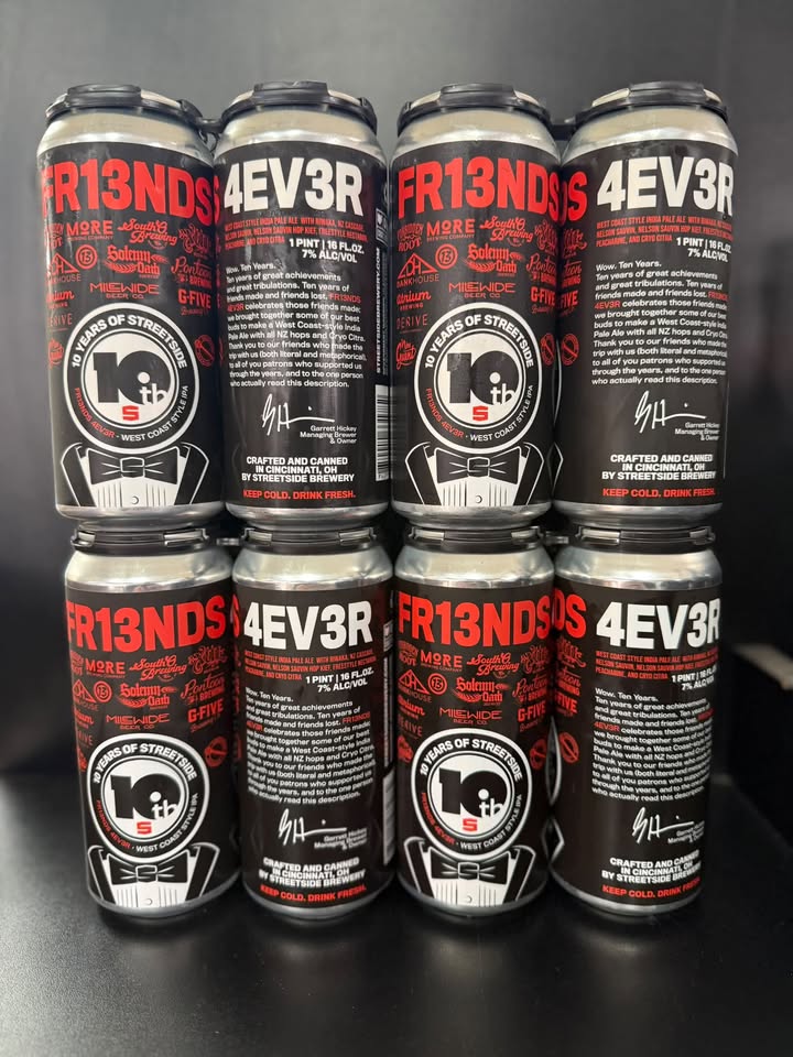 Just in from Streetside Brewery, FR13NDS 4EV3R, a 7% ABV West Coast IPA, collaboration with…